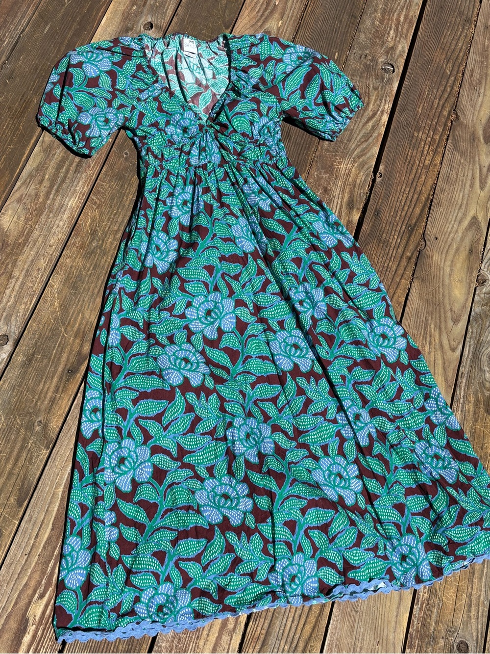 Floral Dress with Structured Bodice